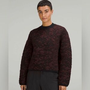 LULULEMON Jacquard Multi-Texture Crew Neck Sweater